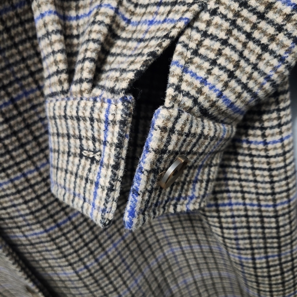 Vero moda curve women's long wool blend Shacket size 20 plaid new with ta… - Picture 3 of 10